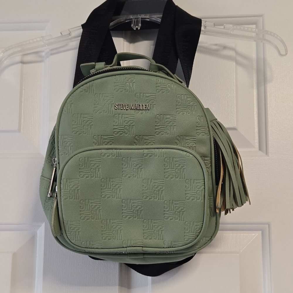 NWOT Steve Madden Small Green Backpack